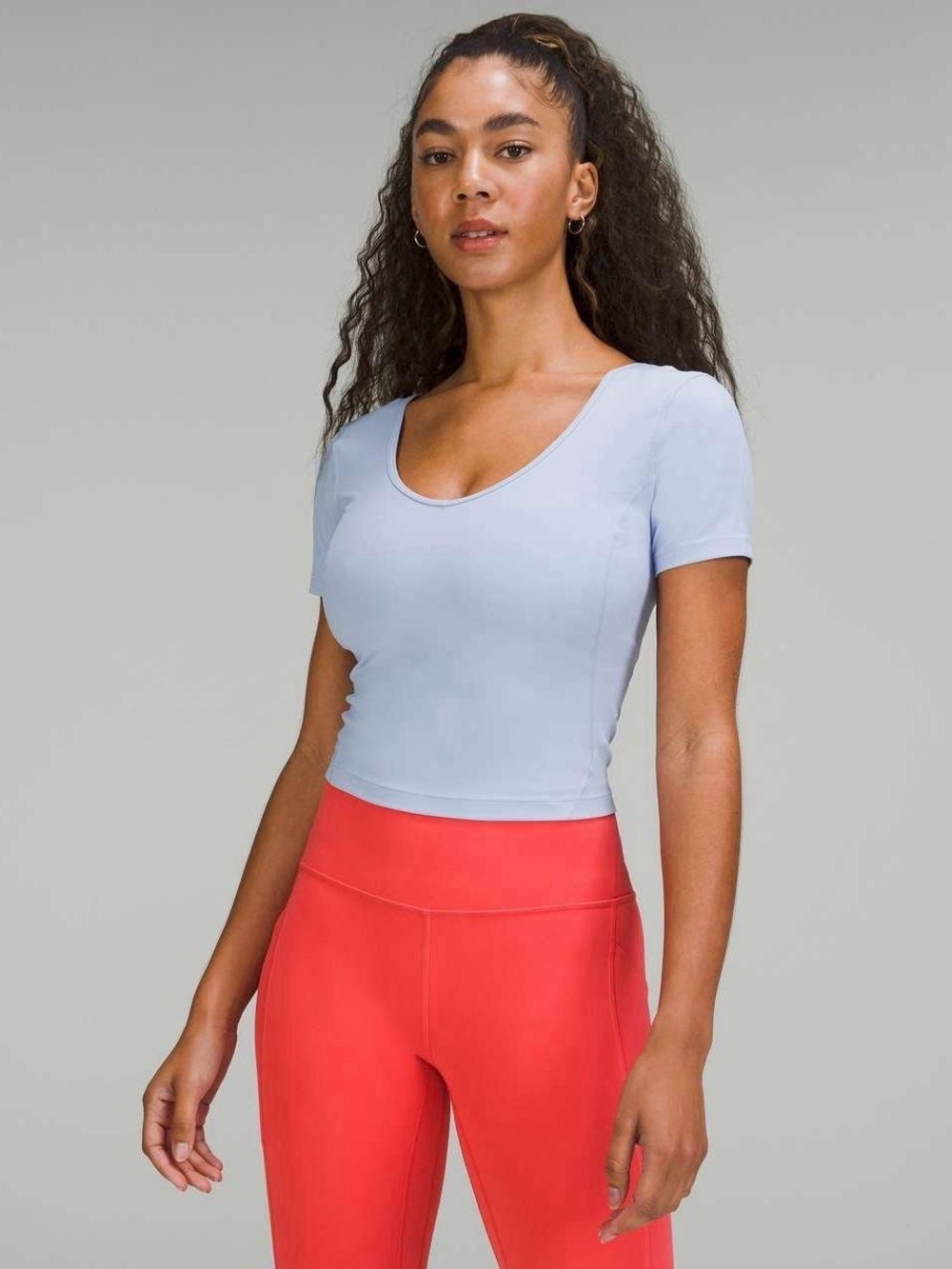Lululemon Align Short Sleeve Blue Top